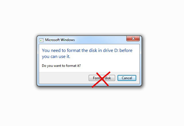 no format dialog
